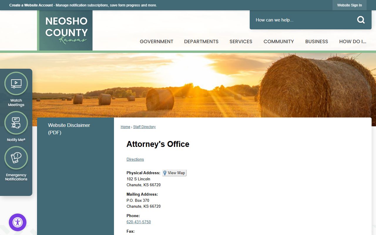 Neosho County District Court local filing locations
