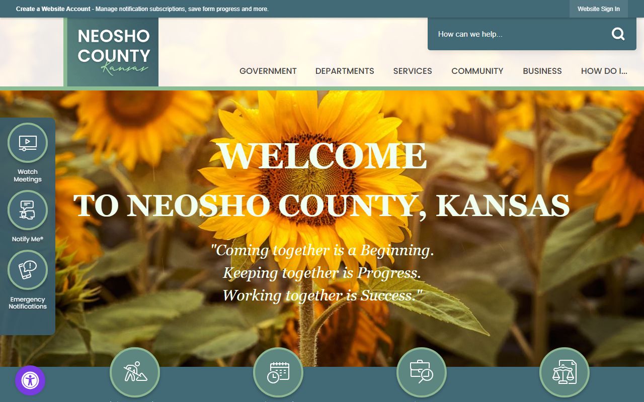 Neosho County court records official county homepage